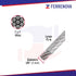 Cable De Acero 1/8" Rígido 7x7 Recubierto PVC 75 M Fiero 44219