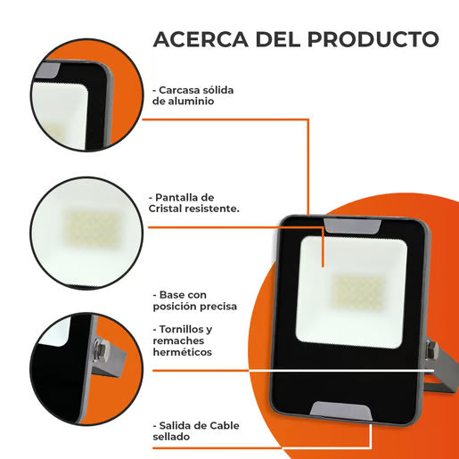 Reflector De Led 20W 20LQLEDT65MVN Tecnolite