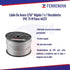 Cable De Acero 3/16" Rígido 7x7 Recubierto PVC 75 M Fiero 44217