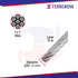 Cable De Acero 3/16" Rígido 7x7 Recubierto PVC 75 M Fiero 44217