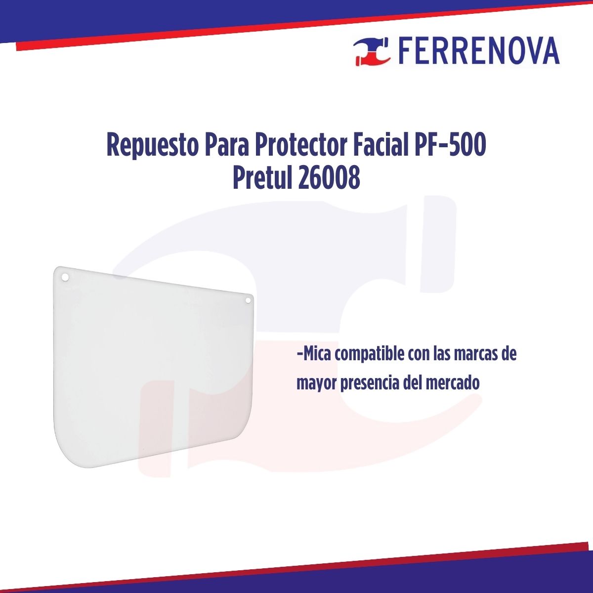 Repuesto Para Protector Facial PF-500P Pretul 26008