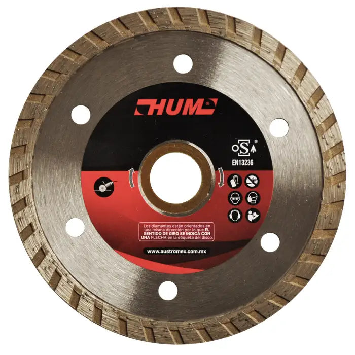 Disco Diamante 4"X2Mm 2554 Turbo Hum Austromex