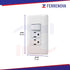 Placa Armada 2 Contactos E Interruptor Sencillo Volteck Basic 25079