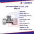 Llave De Control Angular 1/2" x 1/2" Latón Rugo 25-E