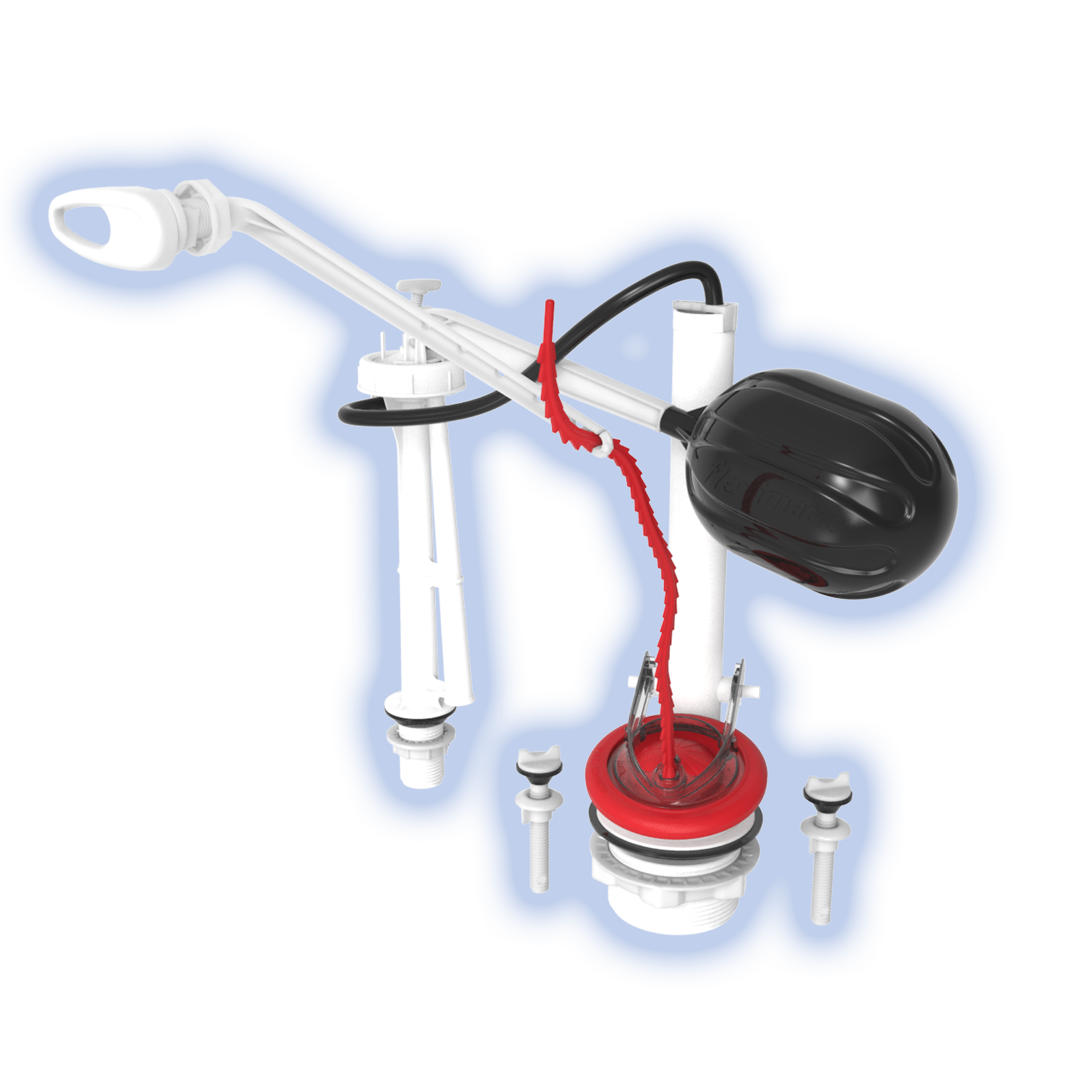 Juego De Herraje Para Sanitario Descarga 2  Fleximatic Maxtor 2702
