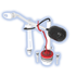 Juego De Herraje Para Sanitario Descarga 2  Fleximatic Maxtor 2702