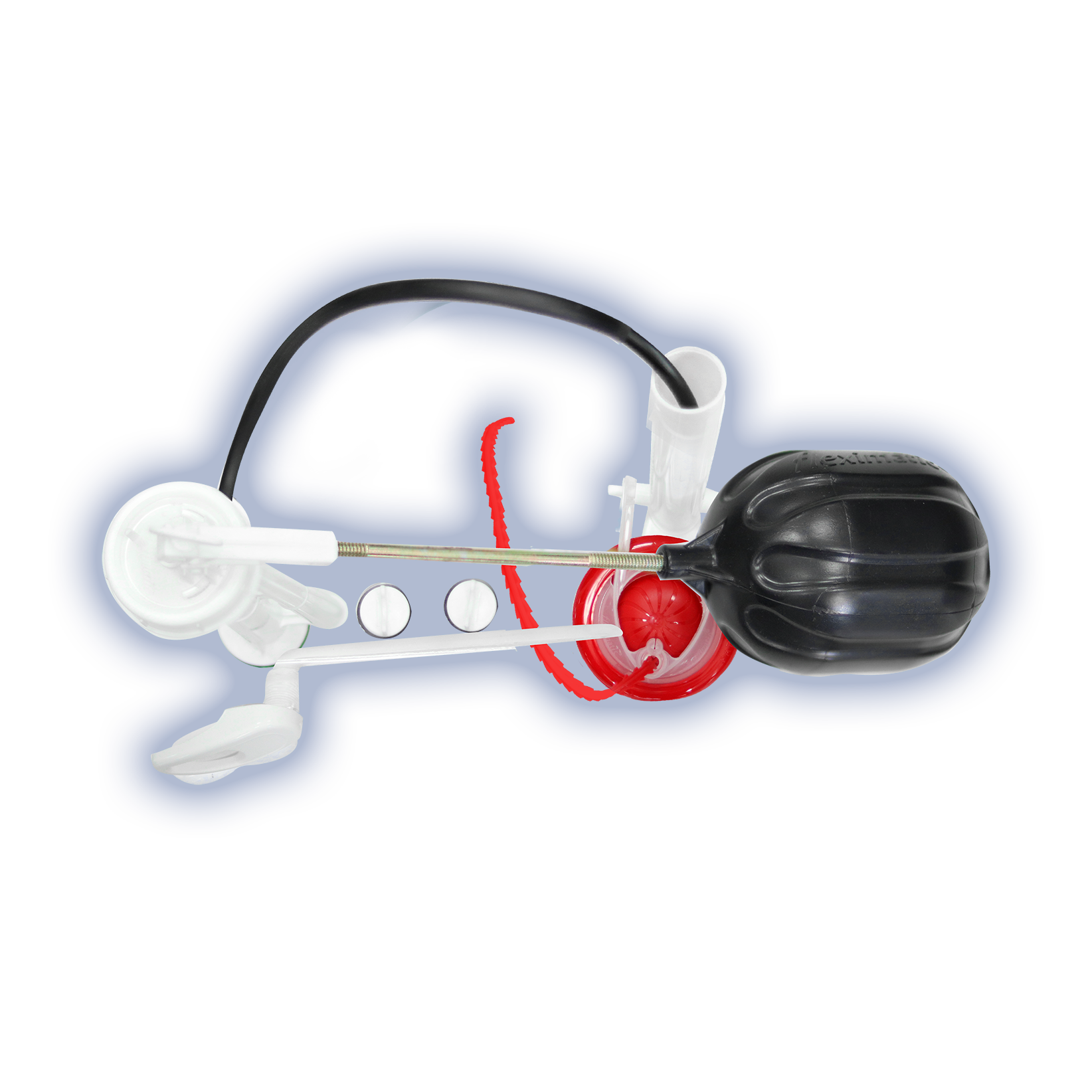Juego De Herraje Para Sanitario Descarga 2  Fleximatic Maxtor 2702
