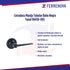 Cerradura Manija Tubular Baño Negro Fanal 90430-065