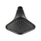 Regadera Cuadrada Piramidal Negro Sin Brazo ABS Rugo 44-NP