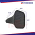 Regadera Cuadrada Piramidal Negro Sin Brazo ABS Rugo 44-NP