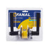 Cerradura Manija Tubular Baño Negro Fanal 90430-065