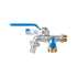 Llave Esfera Doble Salida 1/2" De Latón Foset 48060