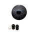 Regadera Redonda 8" Negro Rugo 44-GAN