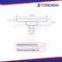 Tapa De Registro Con Coladera 30 x 30 Coflex PC-613