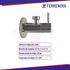 Llave Control Angular 1/2" x 3/8 Para Lavabo Coflex