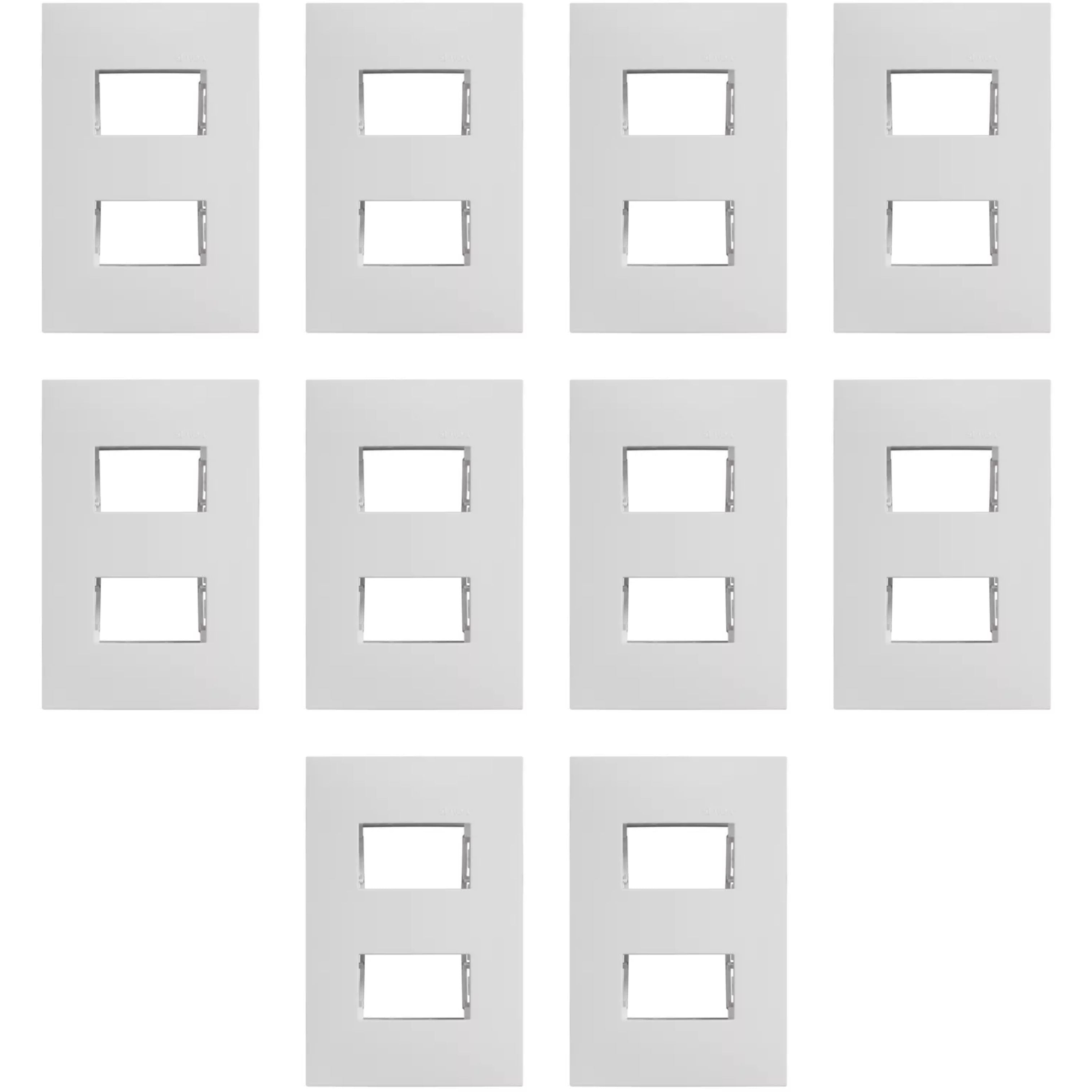 Placa 2 Salidas Blanco Simon S25 (10 Piezas)