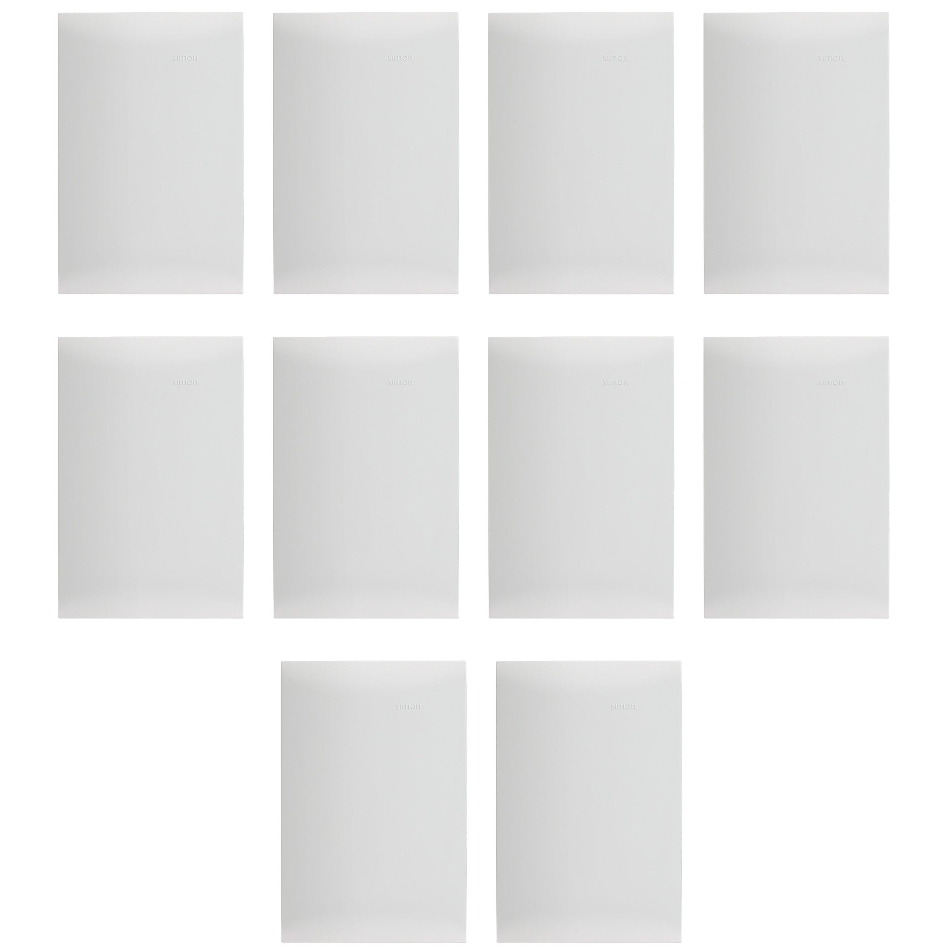 Placa Ciega Blanco Simon S25 (10 Piezas)