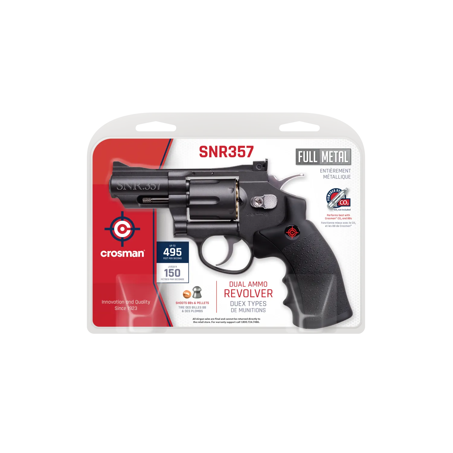 PISTOLA DEPORTIVA SREVOLVER SEMI AUTOMÁTICA CROSMAN SNR357