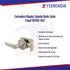 Cerradura Manija Tubular Baño Satín Fanal 90430-042
