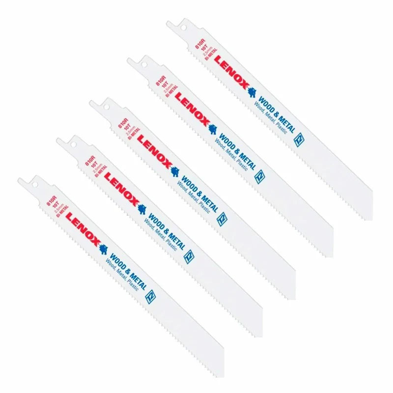 Segueta Sierra Sable 8 x 3/4 Pulgadas 5 Piezas Lenox 810R/20580