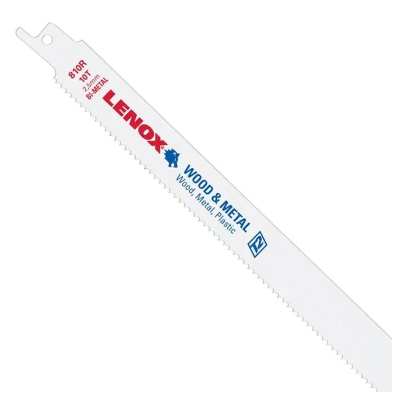 Segueta Sierra Sable 8 x 3/4 Pulgadas 5 Piezas Lenox 810R/20580