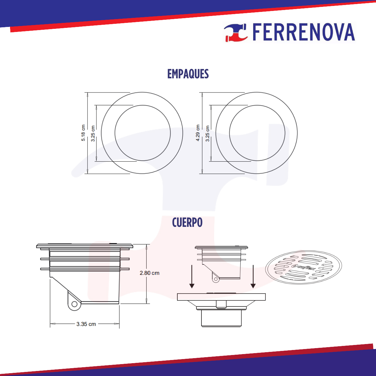 Válvula Antiolores Blanca Para Conexión 2" Coflex PC-B120