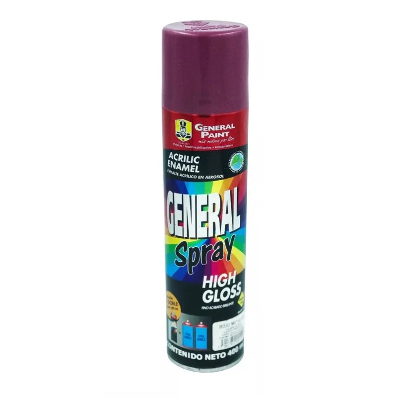 Pintura Aerosol Rojo Metálico General Paint A2353