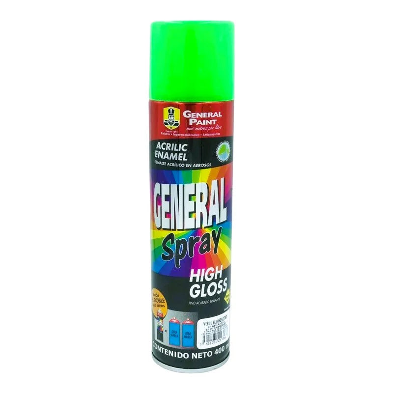 Pintura Aerosol Verde Fluorescente General Paint A2701