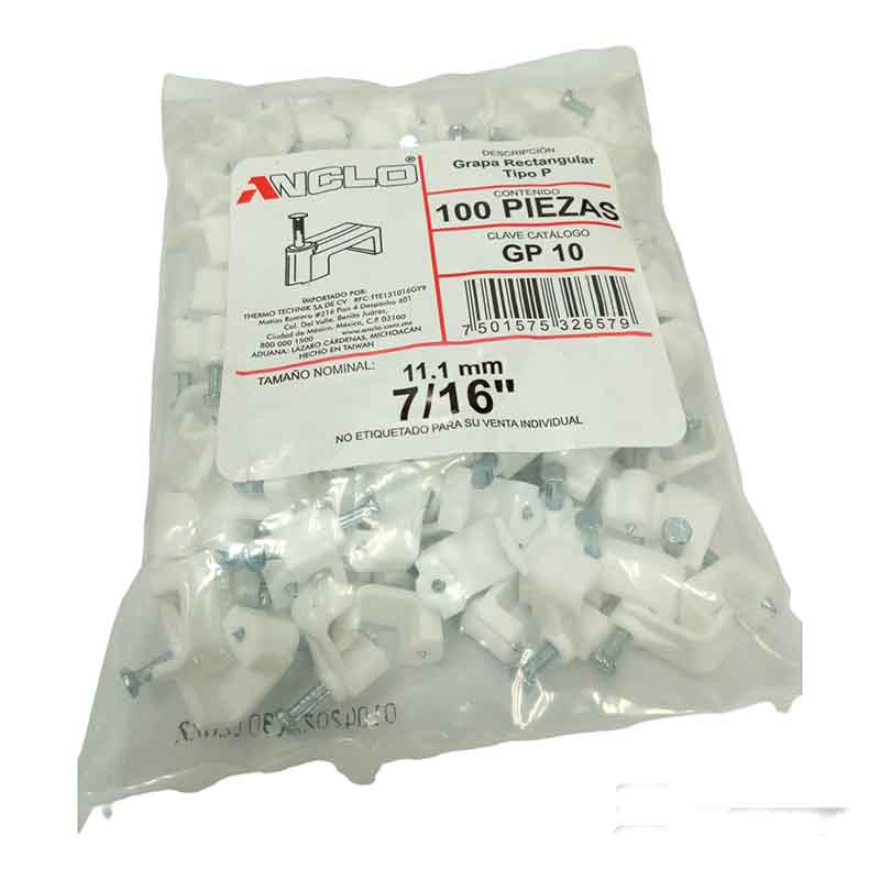 Grapa Rectangular Tipo P 10Mm Gp10 Anclo