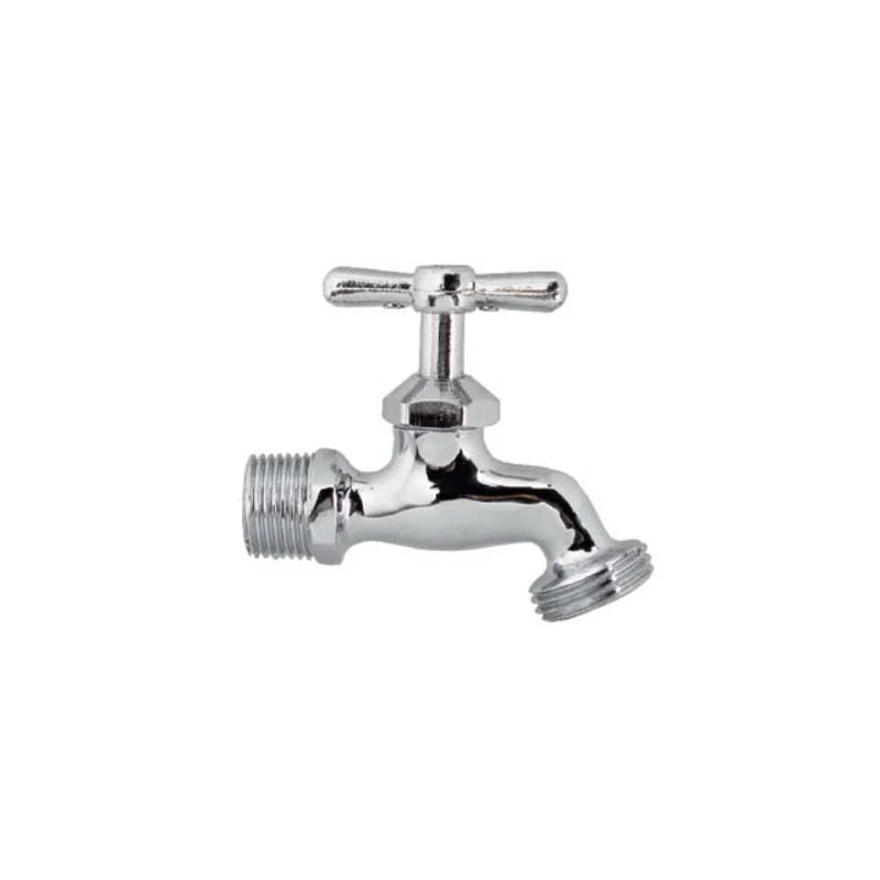 Llave Con Rosca Para Manguera Acabado Cromo Fontanery 40030