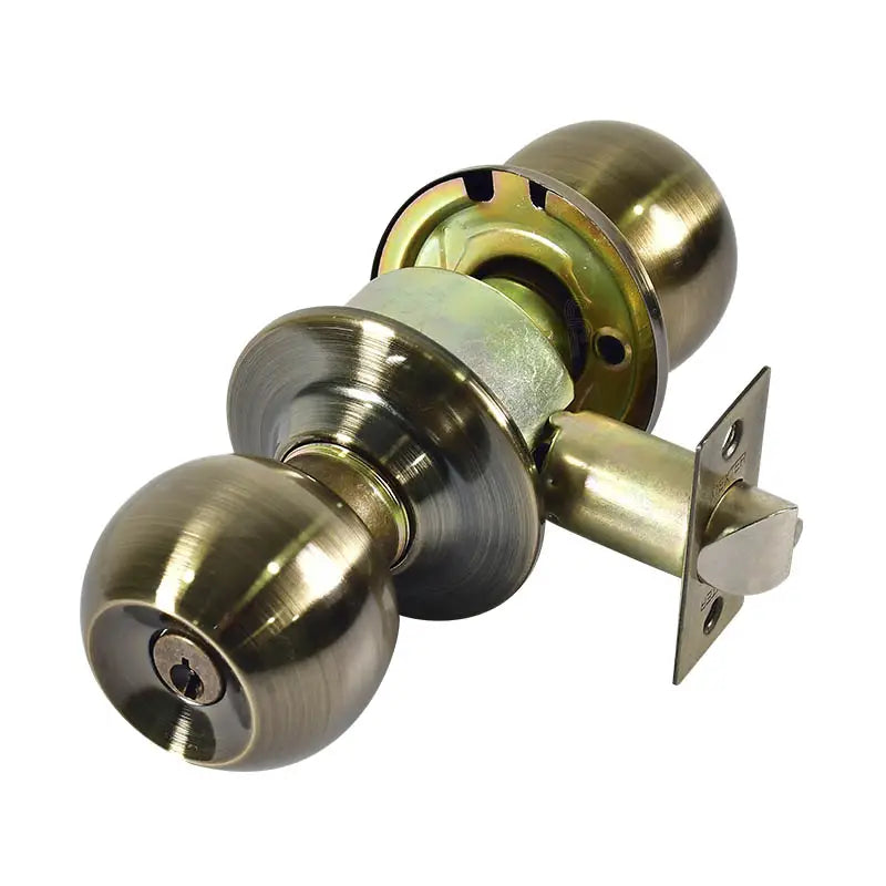 Cerradura cilindro c/llave Latón Antiguo 6603 DEXTER Perilla Barza