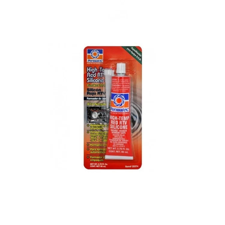 Silicon Rojo Tubito Hi-Temp 29374 75Gr Permatex
