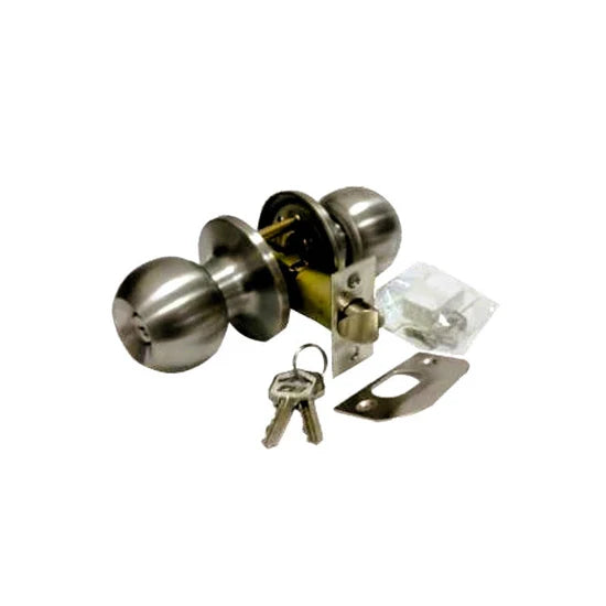 Cerradura D/pomo Tubular Recamara Acero Inox. Austral 209482