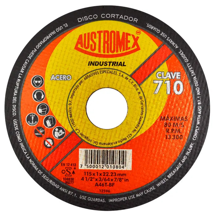Disco Corte Metal 41/2X3/64 710 Austromex