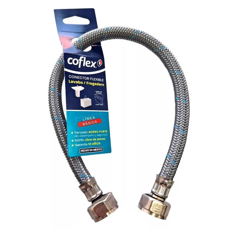 Alimentador Lavabo 1/2X1/2  40Cm Basico Coflex Ll-A40