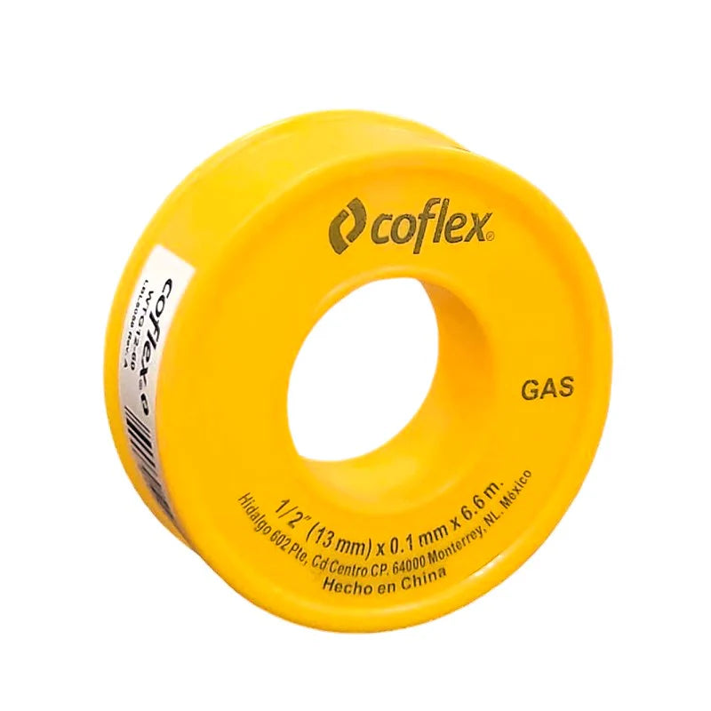 Cinta Teflon Amarilla Para Gas 1/2"X260 Coflex Wtg12-60