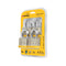 Juego De 4 Candados Cuerpo Laminado 50 mm Hermex 20508