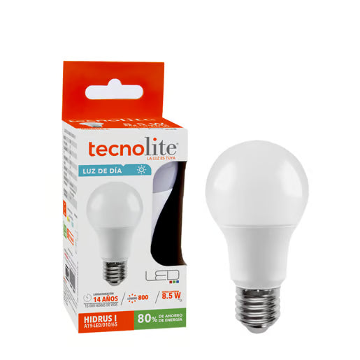 Foco Led 8.5W A19-Led/010/65 Tecnolite