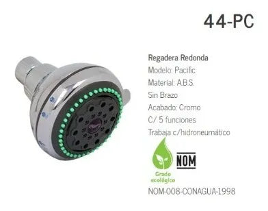 Ducha Regadera Ecológica Rugo 44-PC