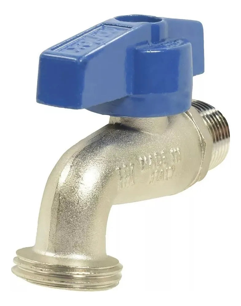 Llave Lavanderia 1/2 Npt X 3/4 Nh Coflex Ip-702