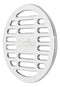 Rejilla Redonda De Abs Cromado P/coladeras 2 Coflex Pc-450
