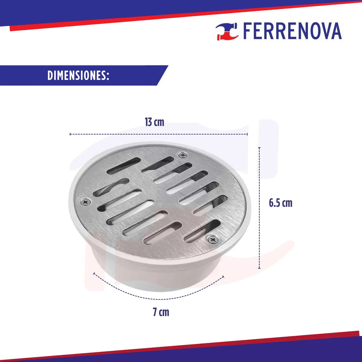 Coladera Universal C/ Rejilla Acero Inoxidable Coflex Pc-102