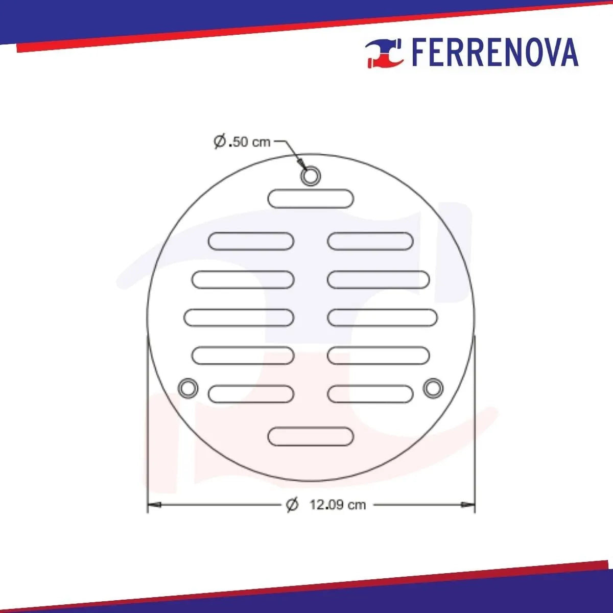 Rejilla Para Coladera 4" Con Tornillos Coflex Pc-401