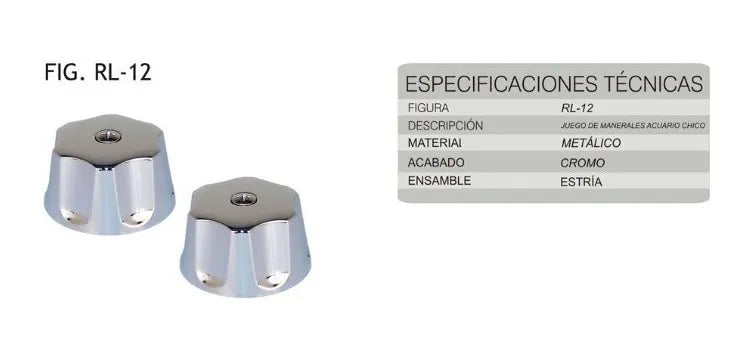 Juego Maneral Acuario Chico Con Estrias Rugo RL-12