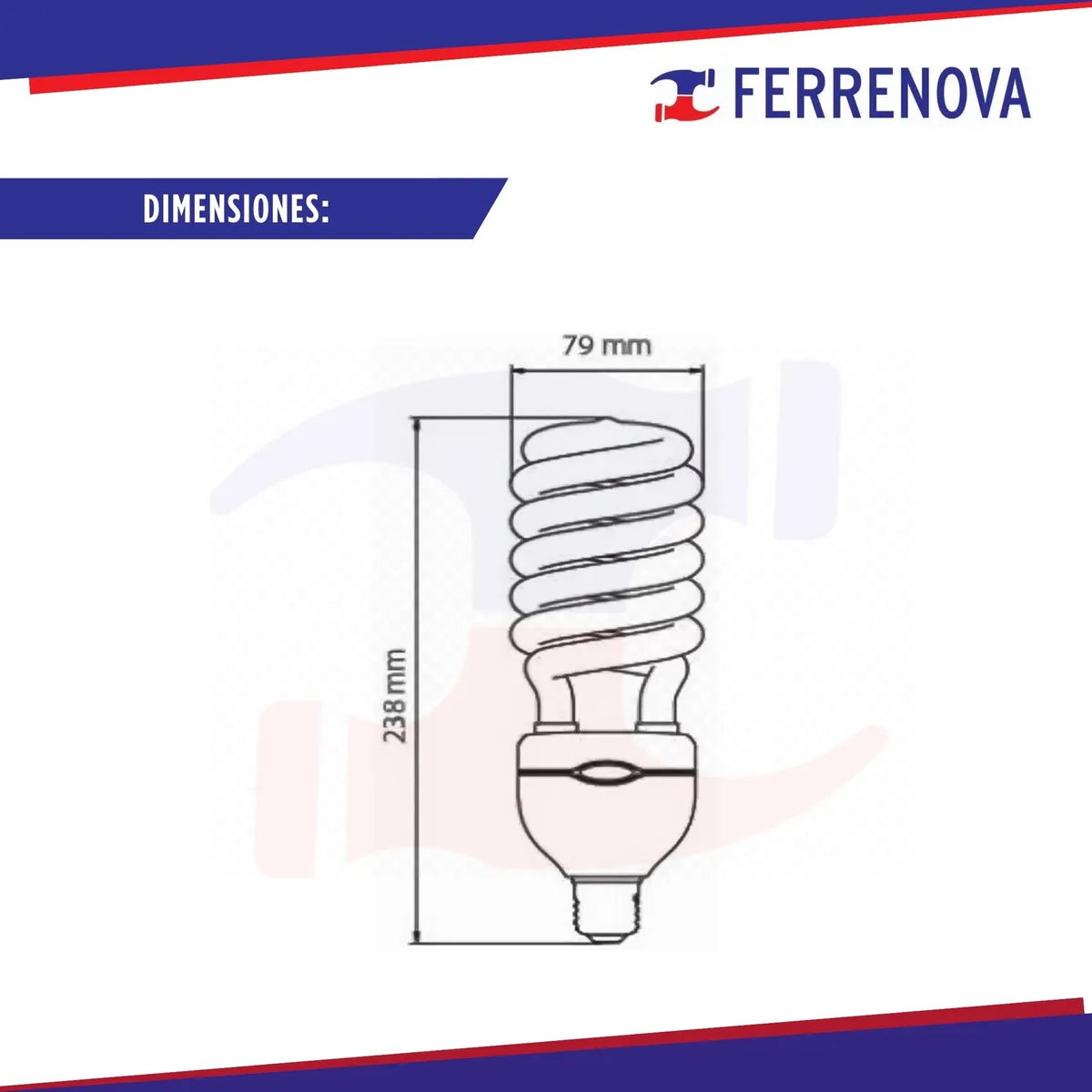 Foco Ahorrador 65W HEL-65W/65 Tecnolite
