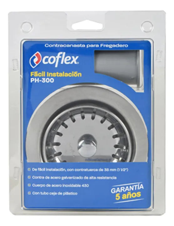 Contracanasta Para Fregadero Tubo Plastico Coflex Ph-300