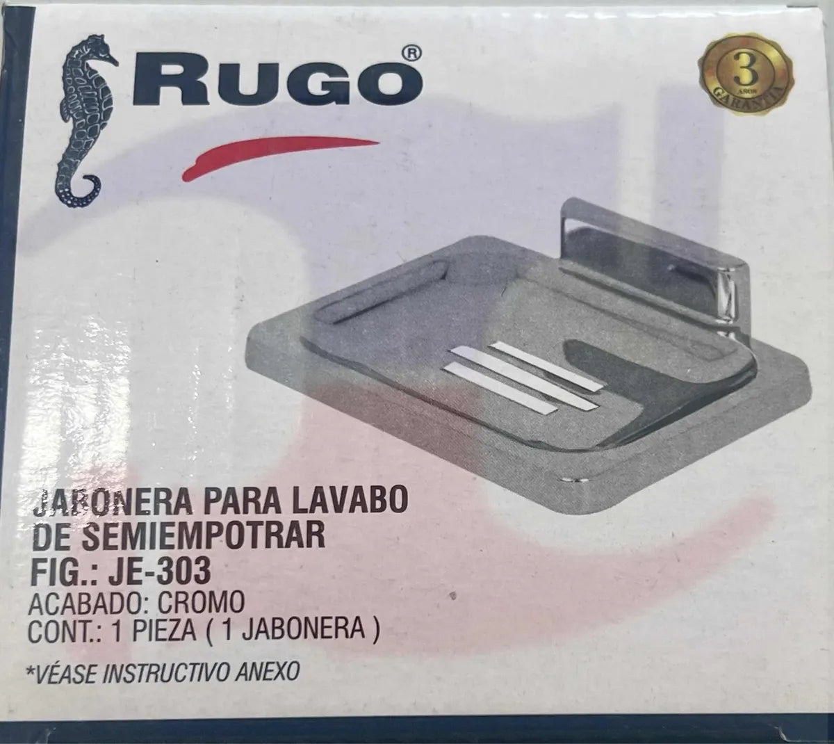 Jabonera Je-303 P/Lavabo Rugo