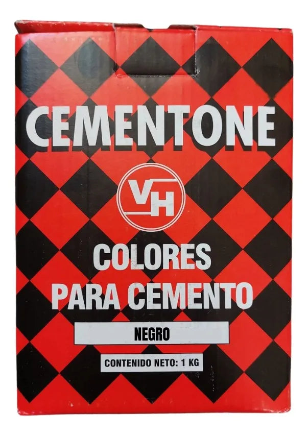 Colorante Para Cemento Negro Caja De 1kg Cementone