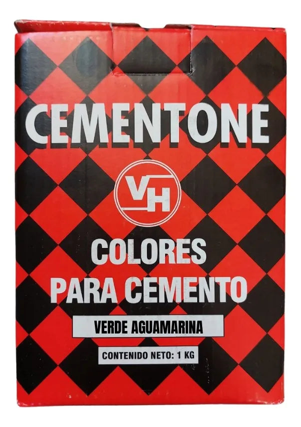 Colorante Para Cemento Verde Aguamarina 1kg Cementone