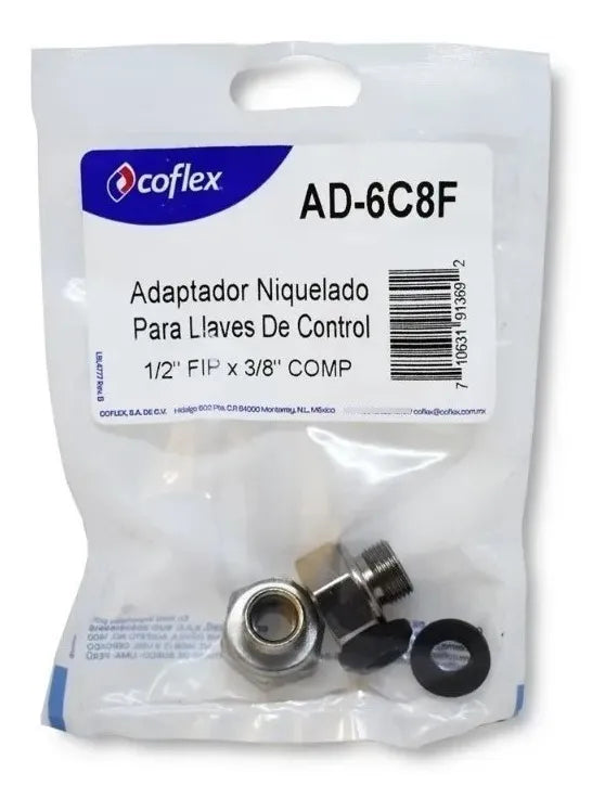 Adaptador Manguera Llave Control 3/8 X 1/2 Coflex Ad-6c8f